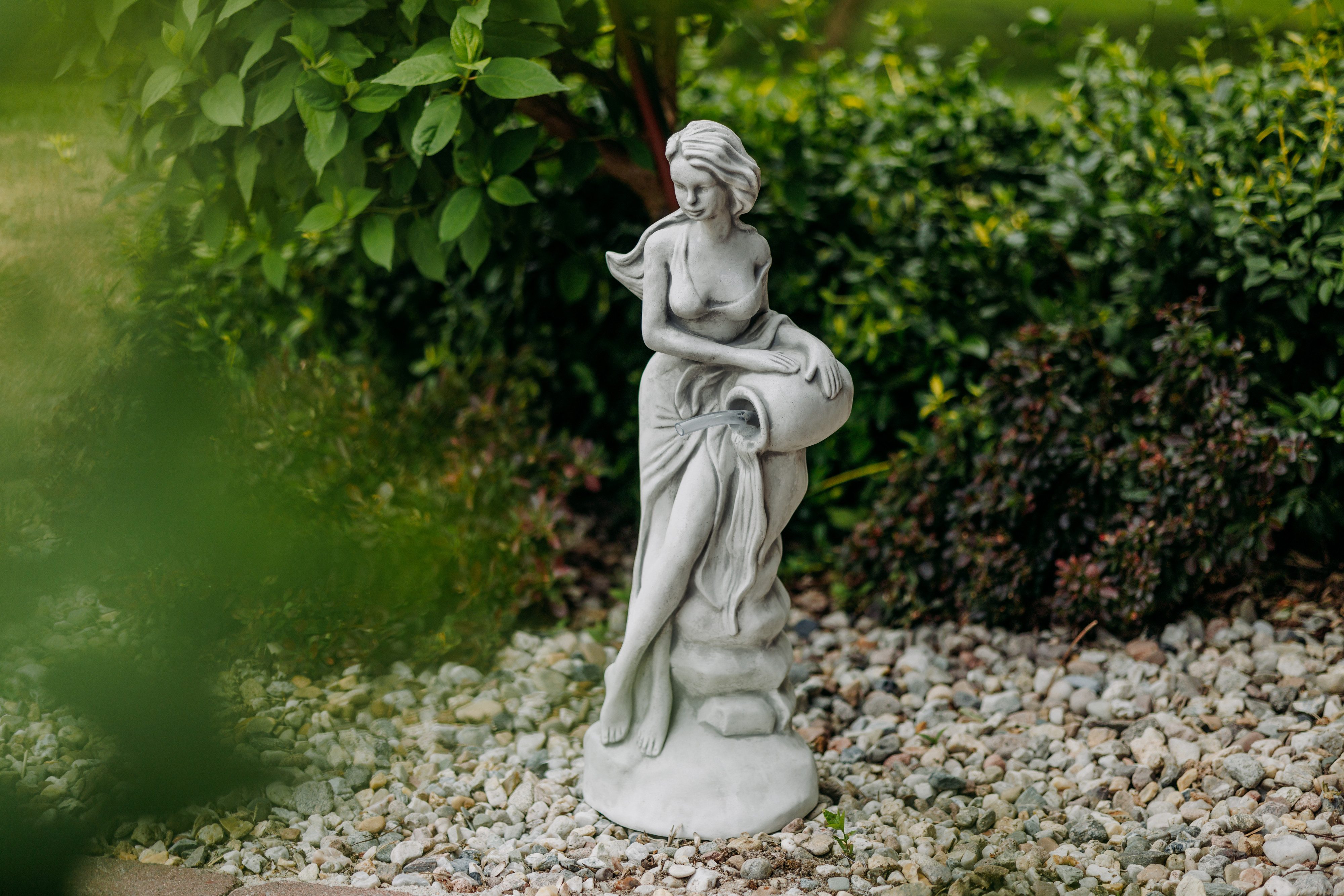 gartendekoparadies.de Gartenfigur Statue Venus optional mit Wasserlauf, Steinfigur, H. 69 cm, 19 kg, Frostsicher