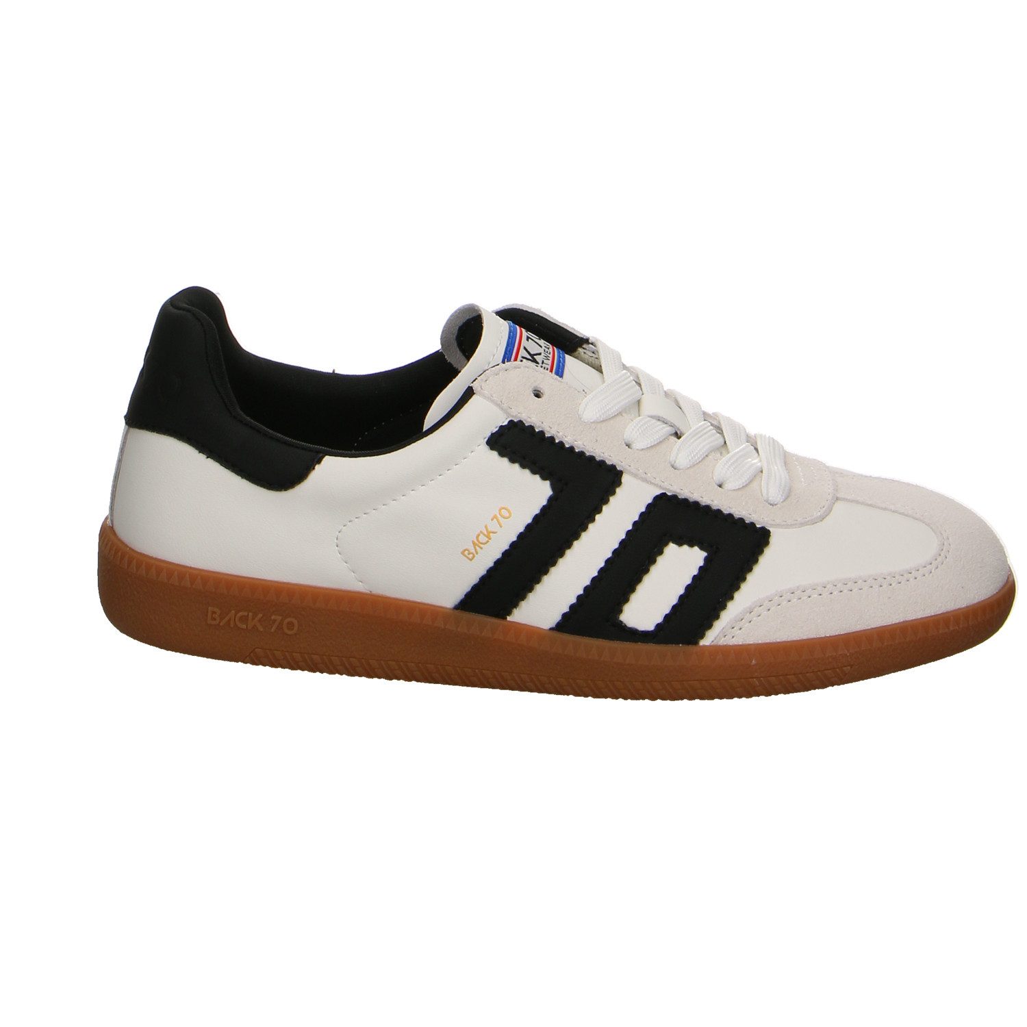 Back 70 Back 70 Cloud Black Velour Schnürschuhe weiss Schnürschuh