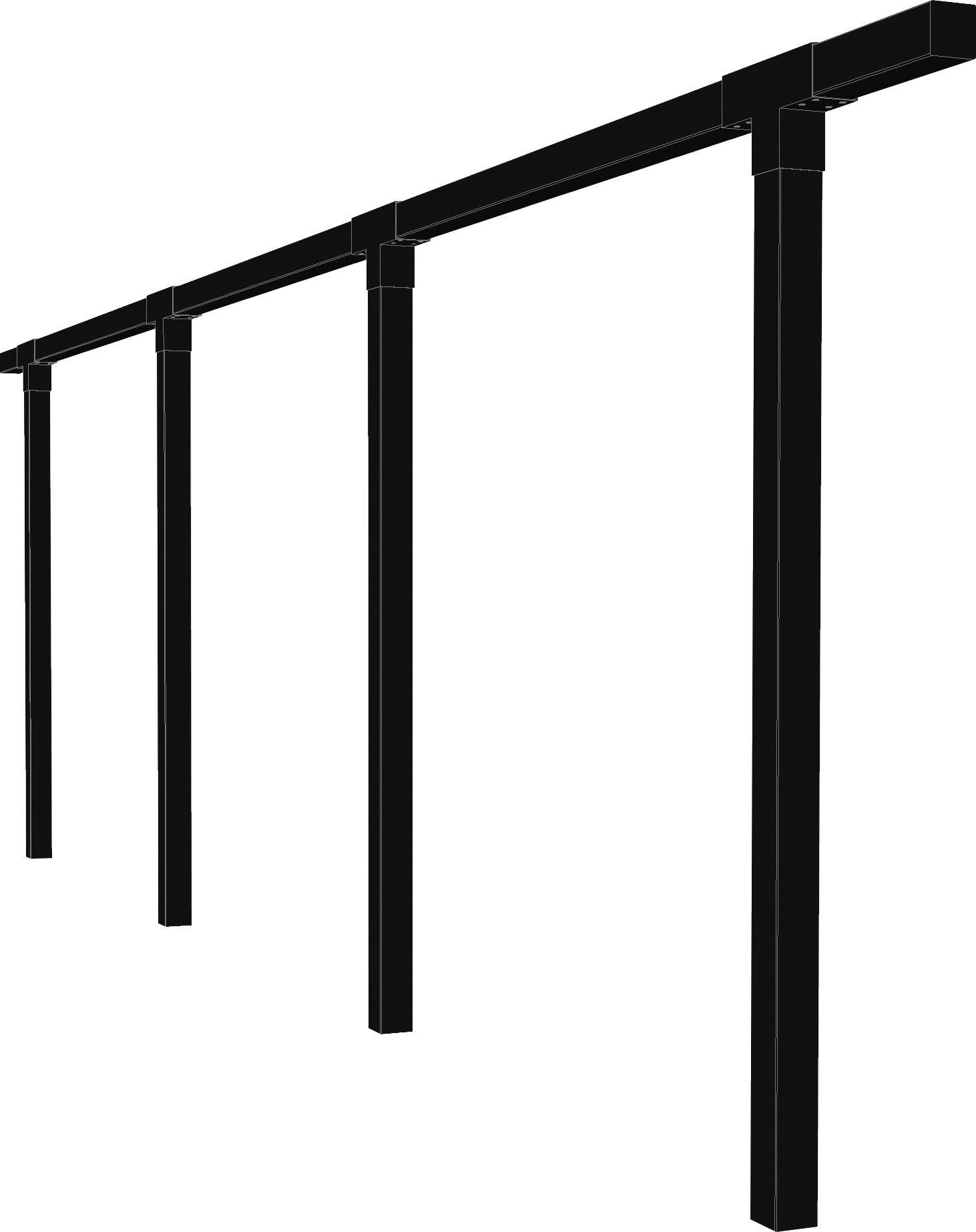 PLUS Pergola Cubic, BxTxH: 9x664x218 cm, 3 Module