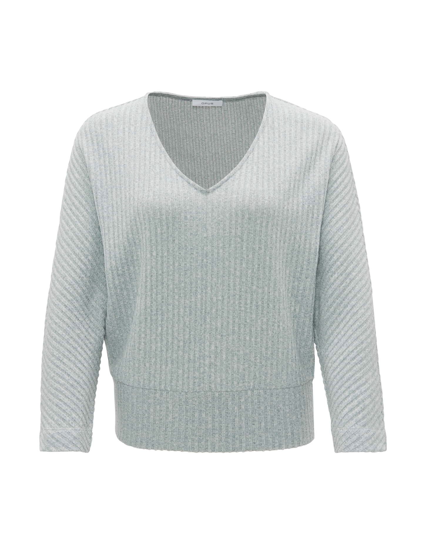Langarmshirt Shirt SOCOCO Batwing Fit aus weichem Ripp-Jersey