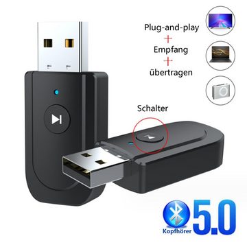 Diida Bluetooth-Empfänger-Sender,3-in-1-Adapter (für TV-Maus-Headset) USB-Adapter