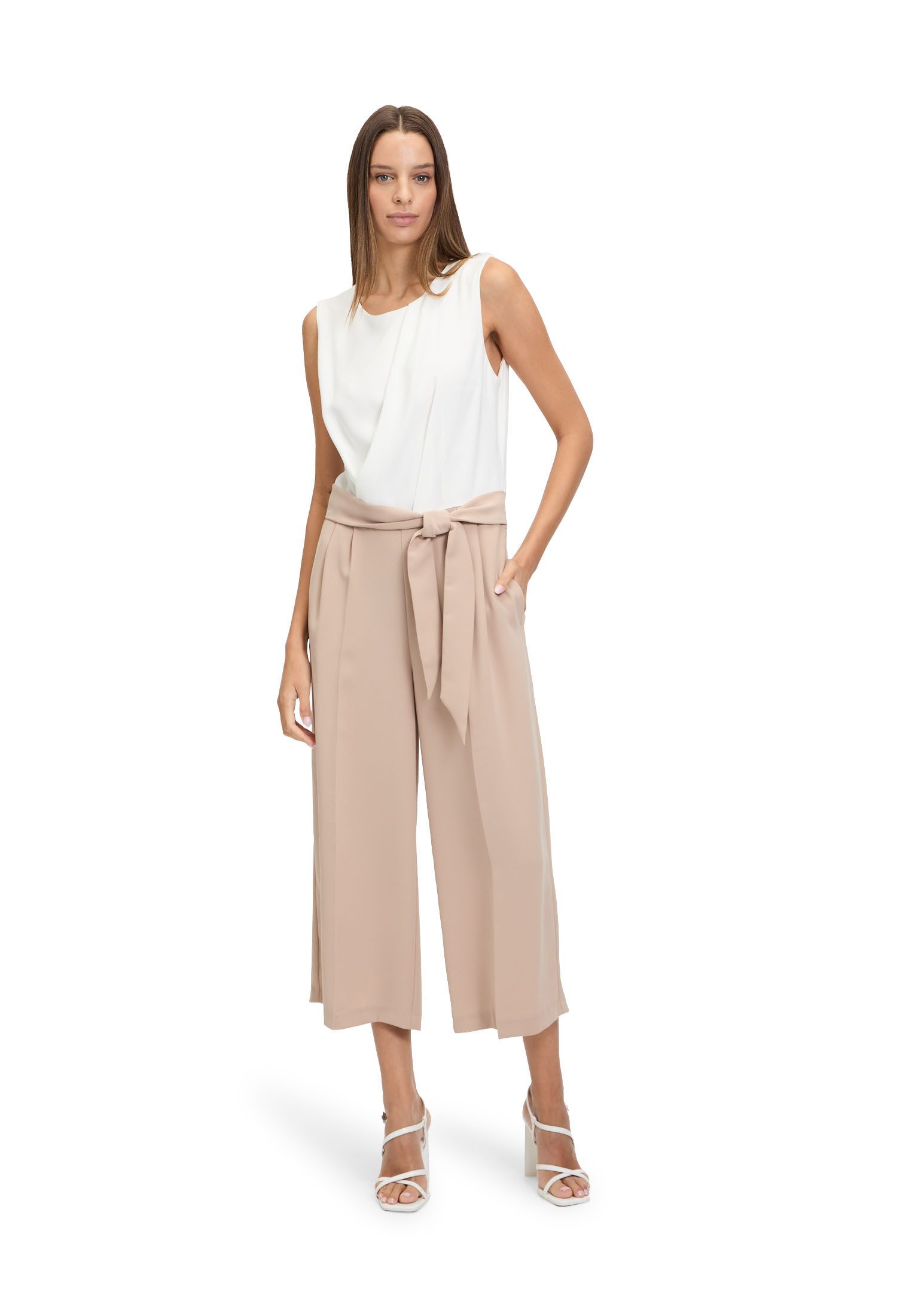 Betty&Co Overall "Damen Jumpsuit ohne Arm" 1 Stk. tlg. Falten günstig online kaufen