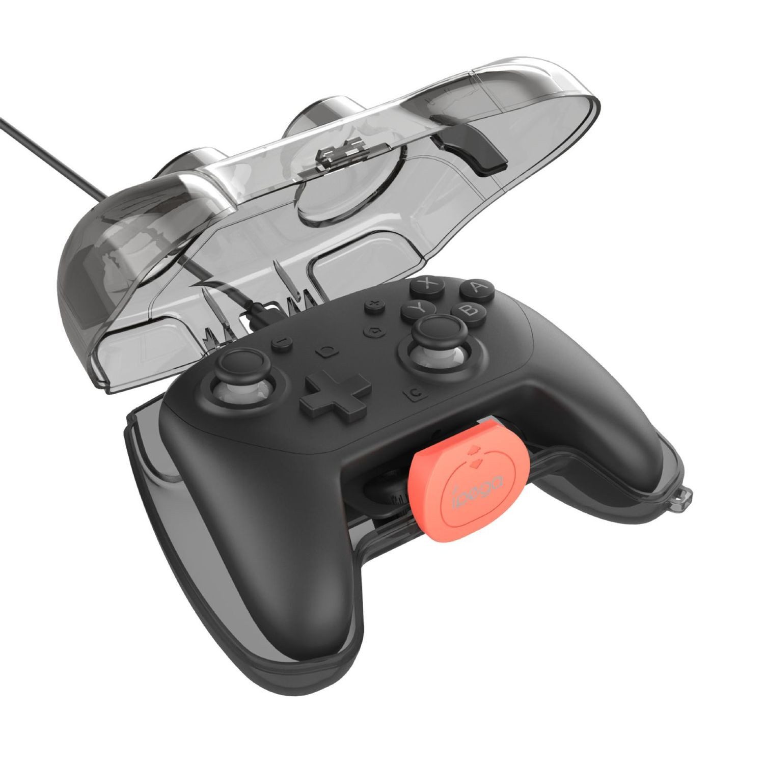 Wigento Handyhülle Für Nintendo Switch 2 Pro Controller Schutztasche mit Ladeanschluss, Stoßfest, Staubdicht, Strapazierfähig, Ladezugang