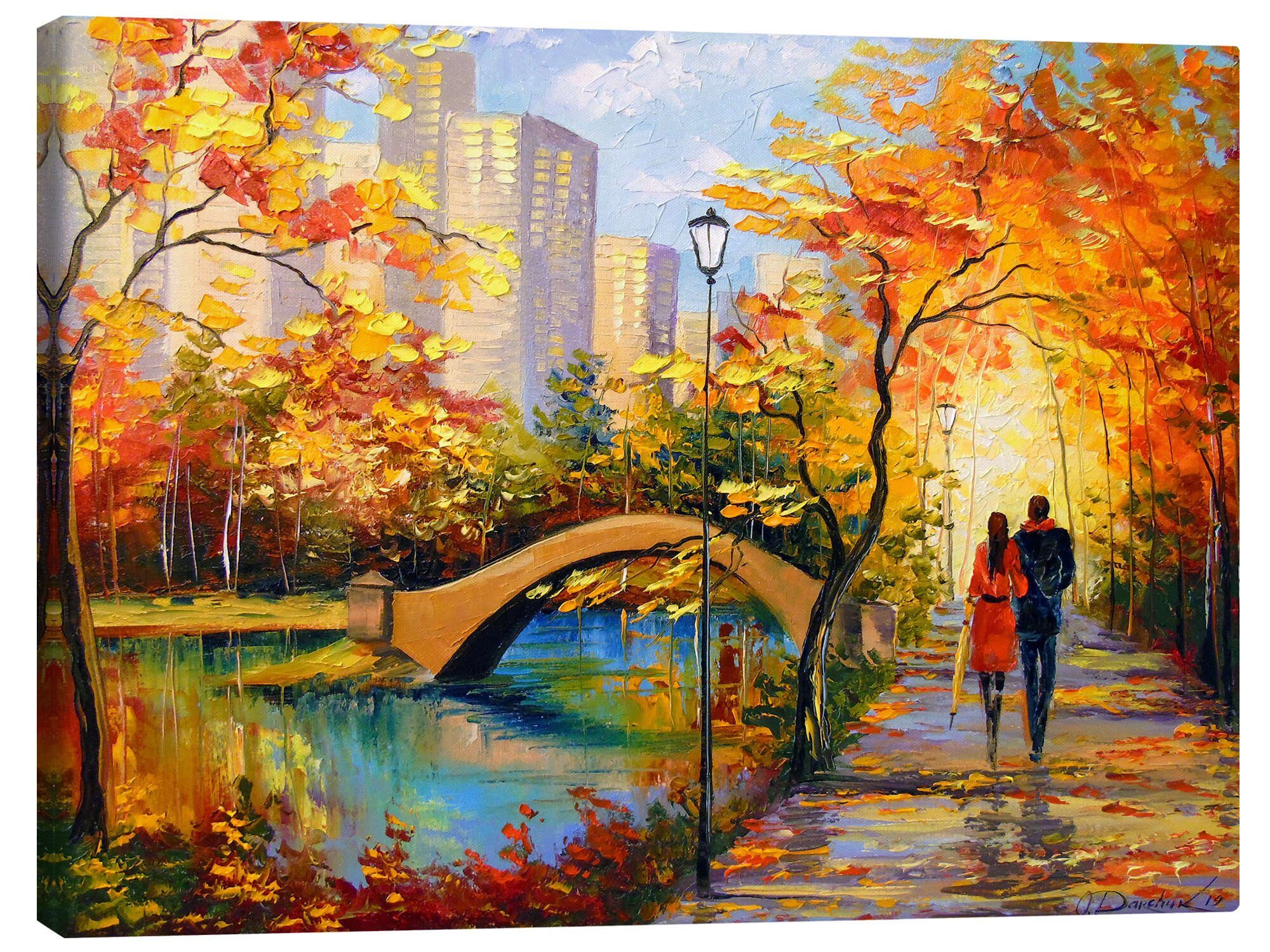 Posterlounge Poster Olha Darchuk, Herbst-Spaziergang in günstig online kaufen