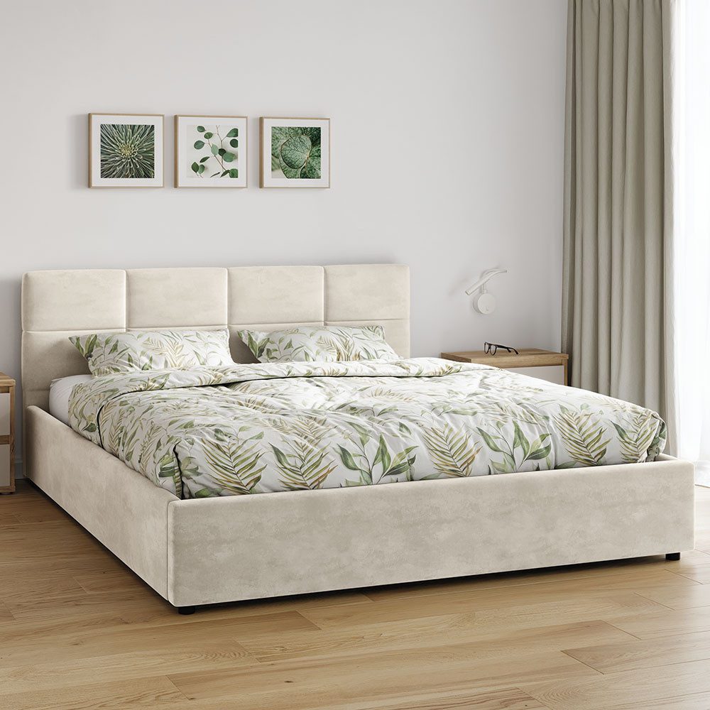 Jana Möbel Polsterbett Mika (mit bettlkasten und lattenrost), Gepolstertes günstig online kaufen