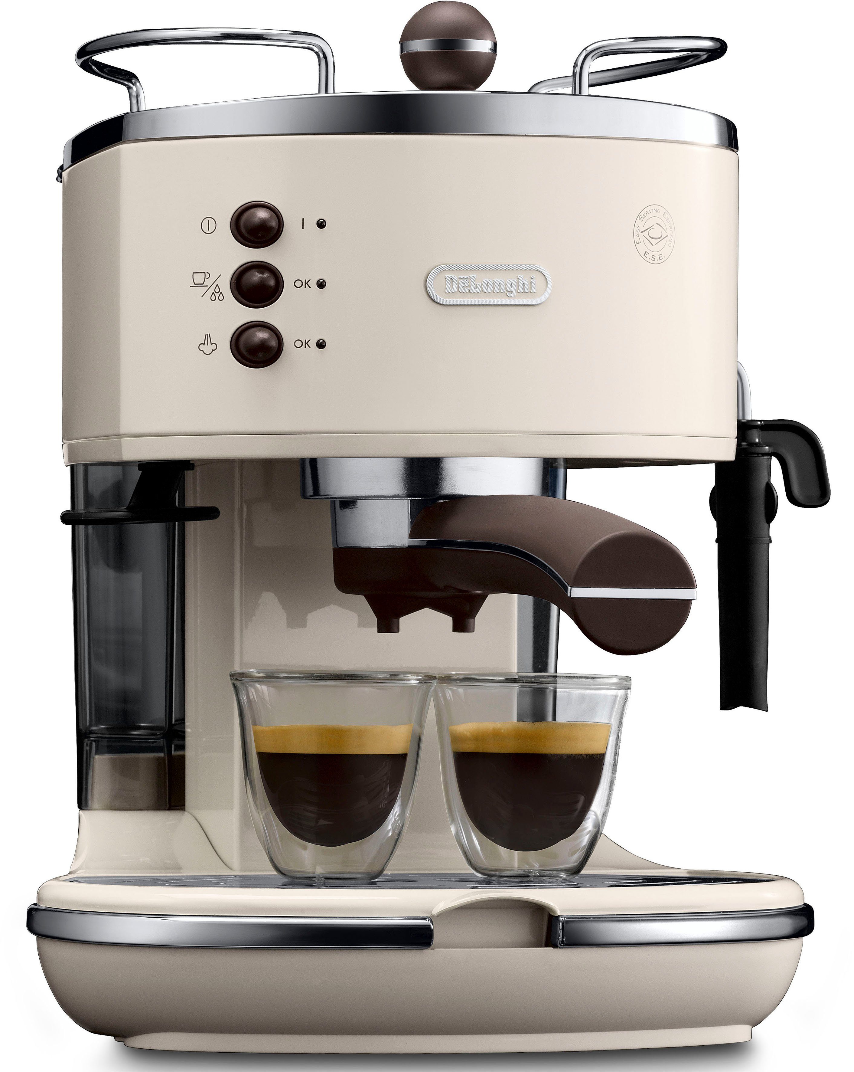 De'Longhi Espressomaschine Icona Vintage ECOV 311.BG, Siebträger, auch für Kaffeepads geeignet