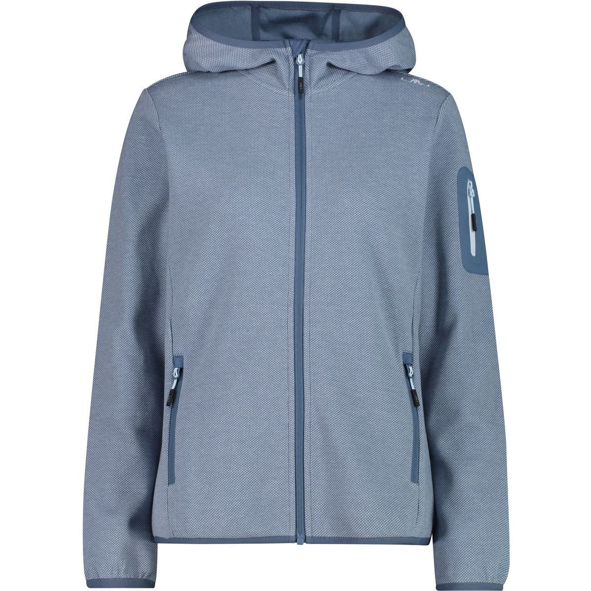 CMP Fleecejacke Woman Fleece Fleece Jacket FIX Hood Leichte, atmungsaktive Damen-Fleecejacke mit fixierter Kapuze und