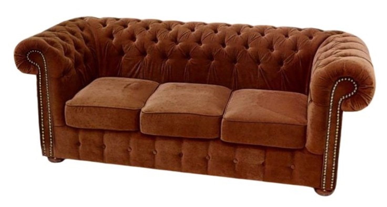 Chesterfield-Sofa Sofa 3 Sitzer Chesterfield Couch Polster Wohnzimmer Sofas Sofort