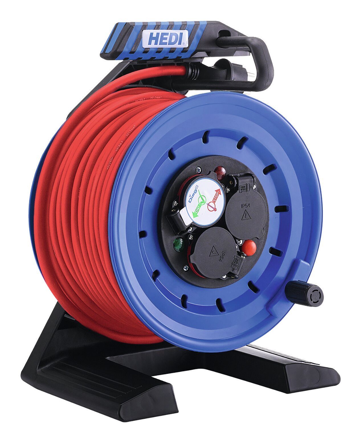 Hedi Kabeltrommel (Kabellänge 40 m), Kunststoff H07RN-F 3G1,5 40m r