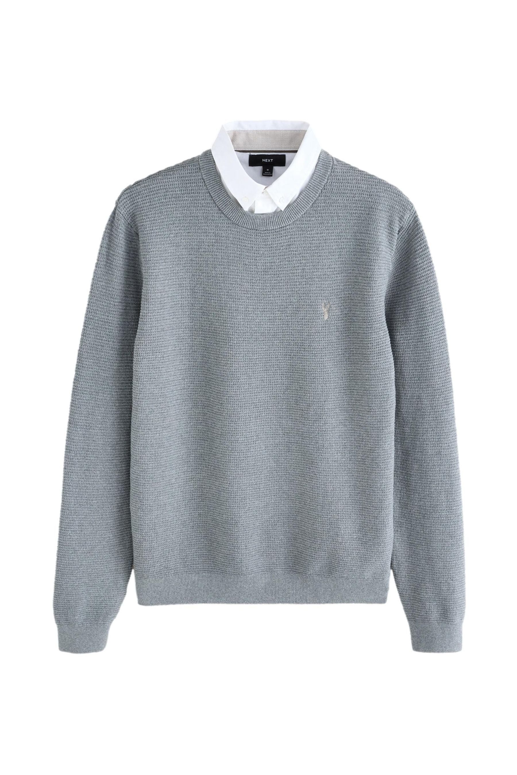 Next 2-in-1-Pullover Regular Fit Pullover mit Oxford-Hemdkragen (1-tlg) günstig online kaufen