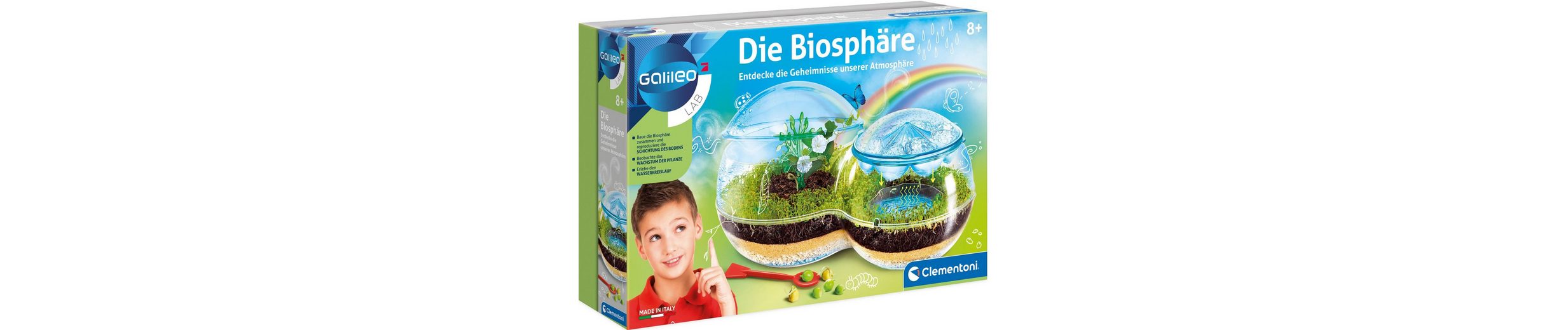 Clementoni® Experimentierkasten »Galileo Die Biosphäre«, Made in Europe