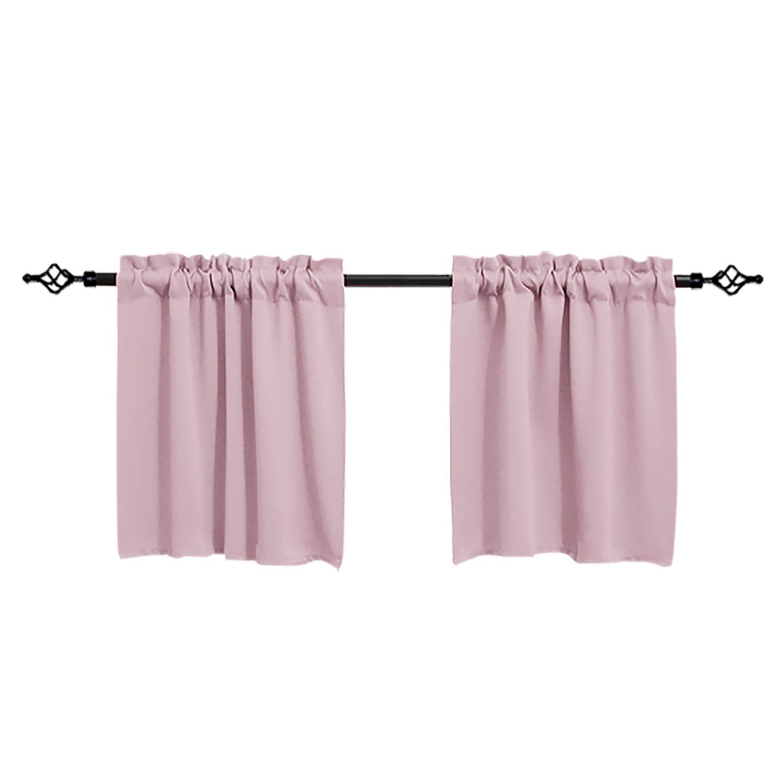 Scheibengardine Kurzgardine Blickdicht Scheibengardine, Gardinen Modern Rosa Fenstervorhang, Set Sunicol, Küche Fenster, Thermofenstervorhänge, er 2