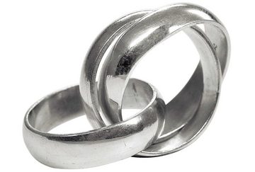 SILBERMOOS Silberring XL Verspielter Dreierring, 925 Sterling Silber