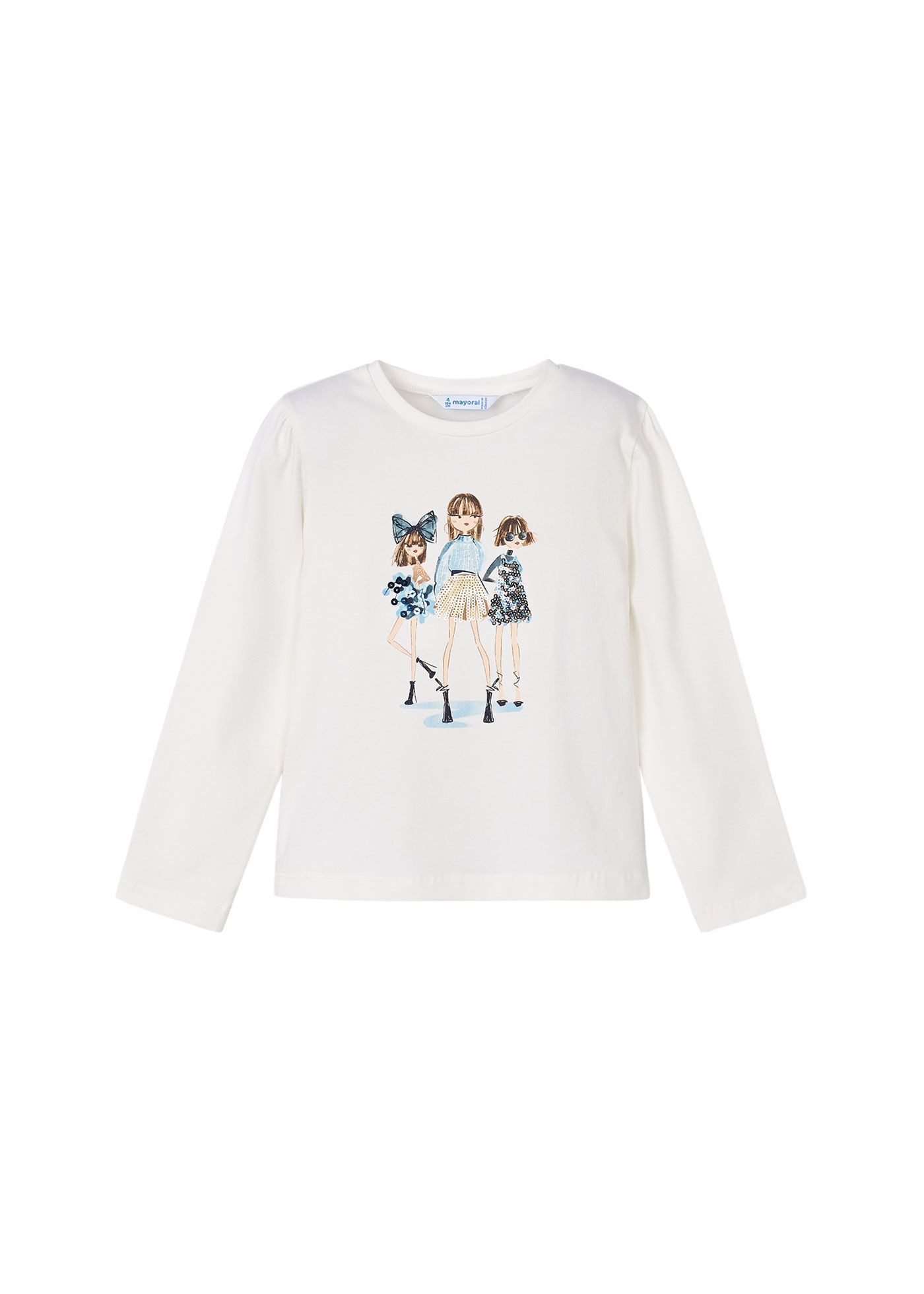 Mayoral Langarmshirt mit Pailletten