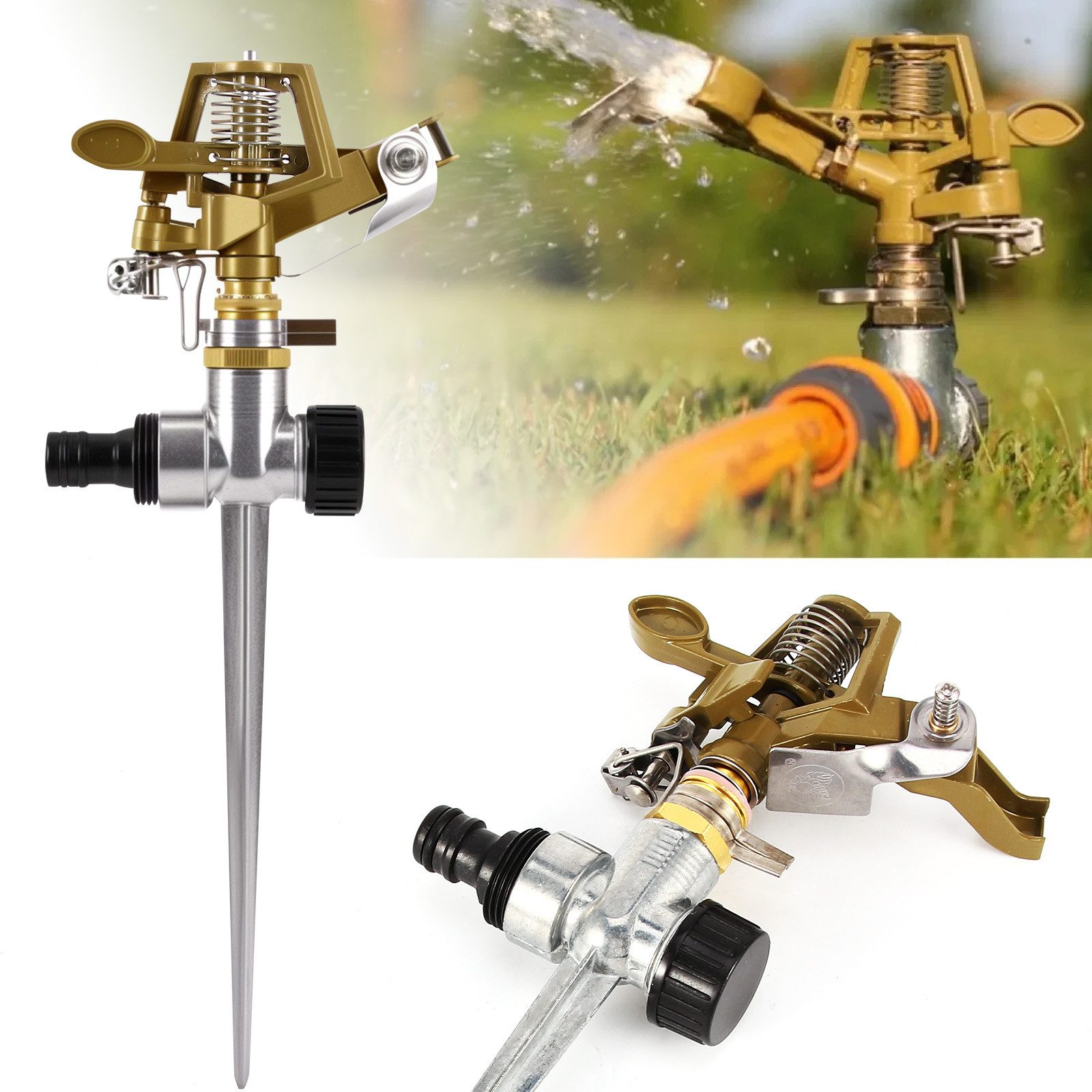 Kreisregner Impulsregner Kreisregner, 360° Rasensprenger Sprinkler Garten