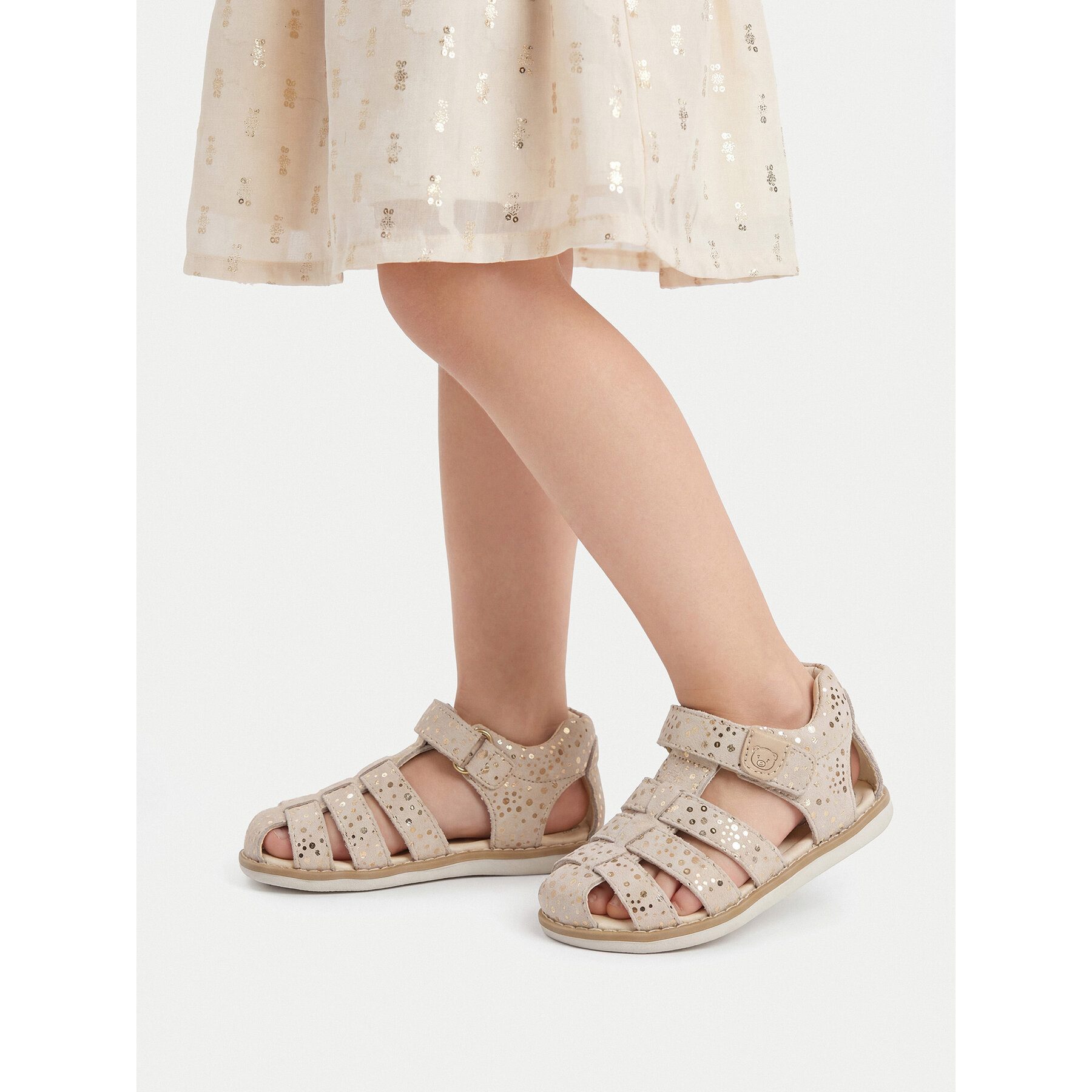 Lasocki Kids Lasocki Kindersandalen Mädchen Beige Gold Sandale
