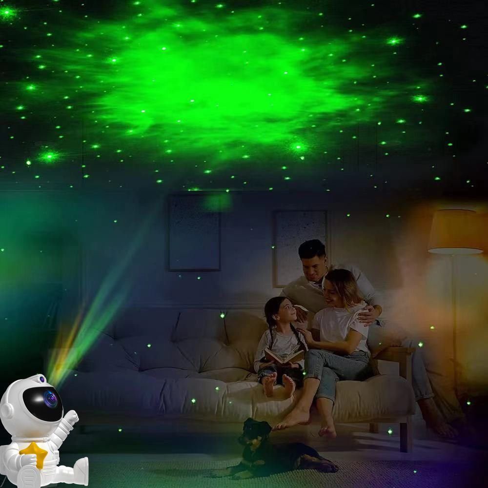 VIVIHEYDAY LED Nachtlicht Astronaut Projektor Nachtlicht Sternenhimmel, LED Galaxy Projektor Lampe, für Schlafzimmer und Decke