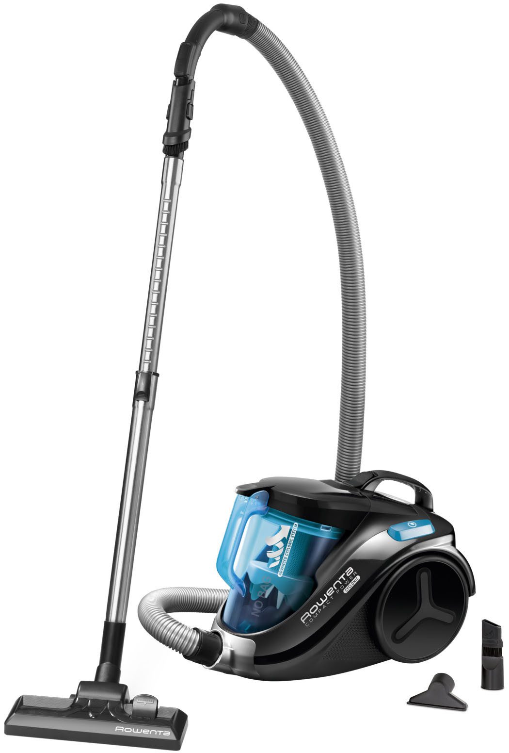Rowenta Bodenstaubsauger Compact Power Cyclonic, beutellos, hohe Saugleistung auf Hartböden, 750 W, beutellos, leise, kompaktes Format, leichte Entleerung, hohe Filtrierung
