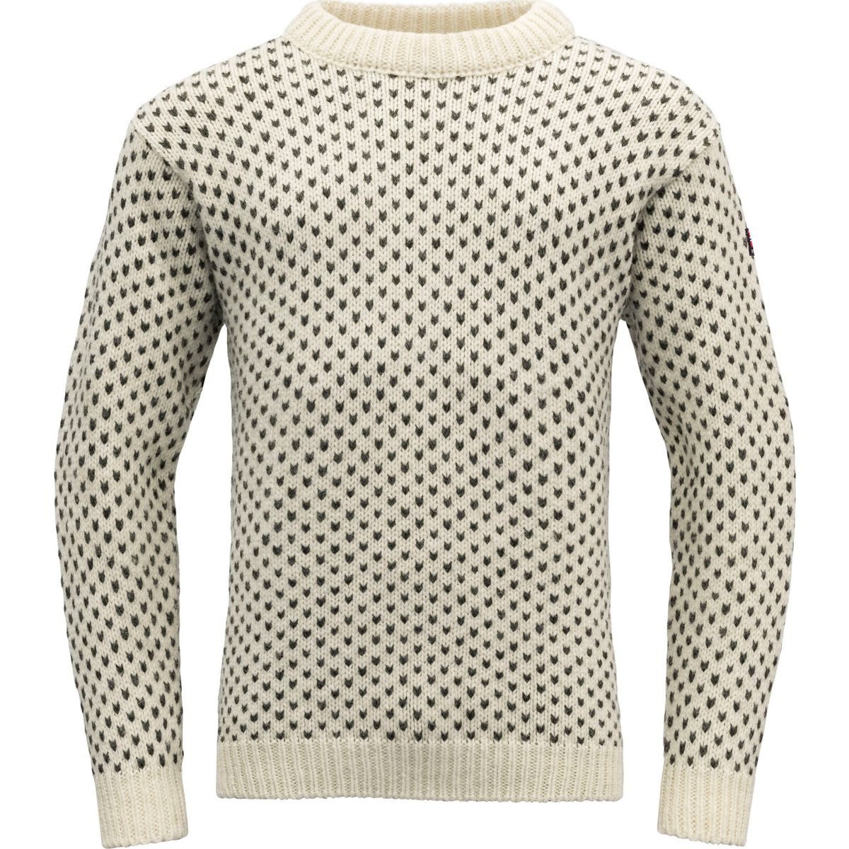 Devold Sweatshirt Nordsjø Wool Sweater Hochwertiger Norweger-Pullover aus 100 % Wolle, ideal für Wandern und
