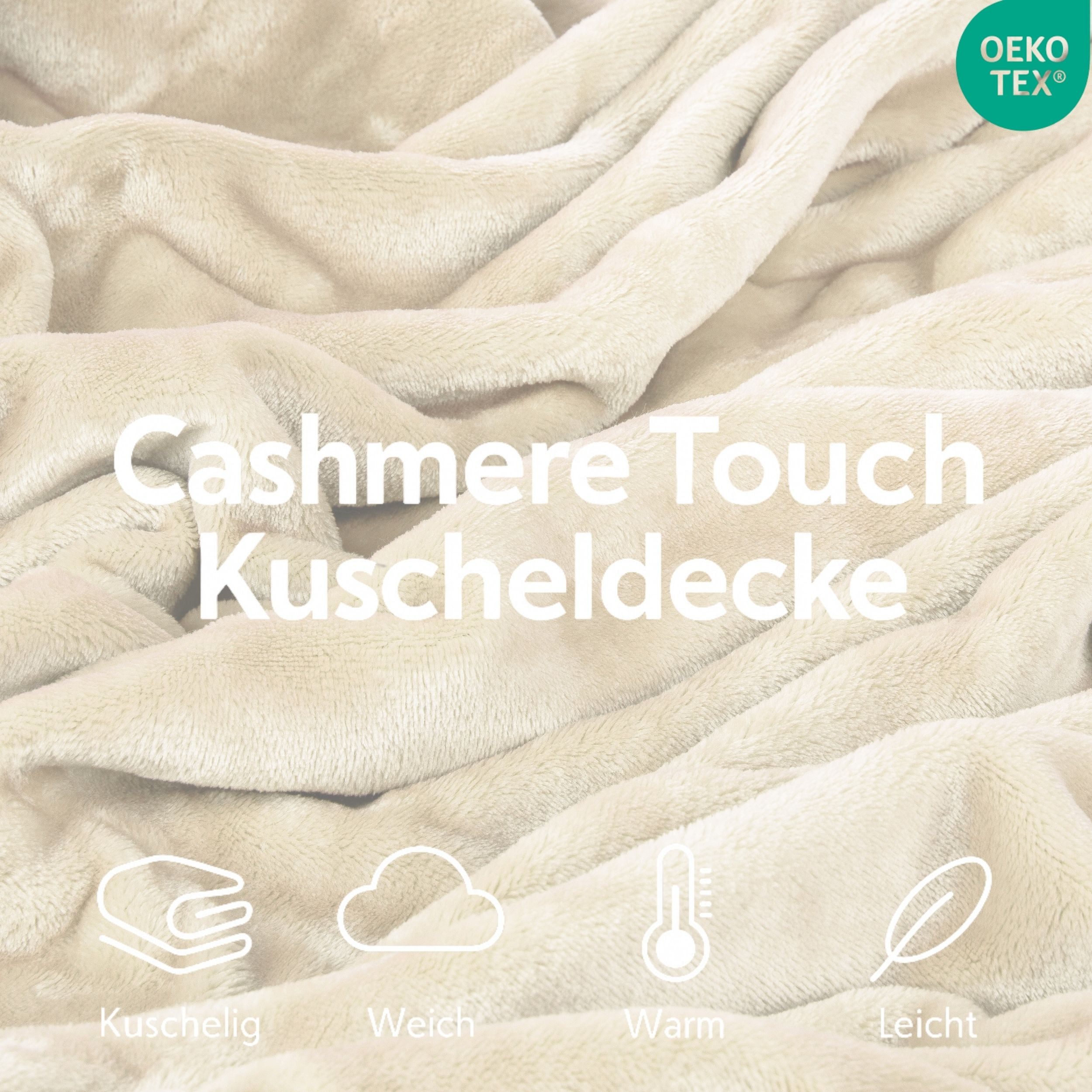Wohndecke Kuscheldecke, ZIRVEHOME, CashmereTouch Wohndecke Fleece decke Kus günstig online kaufen