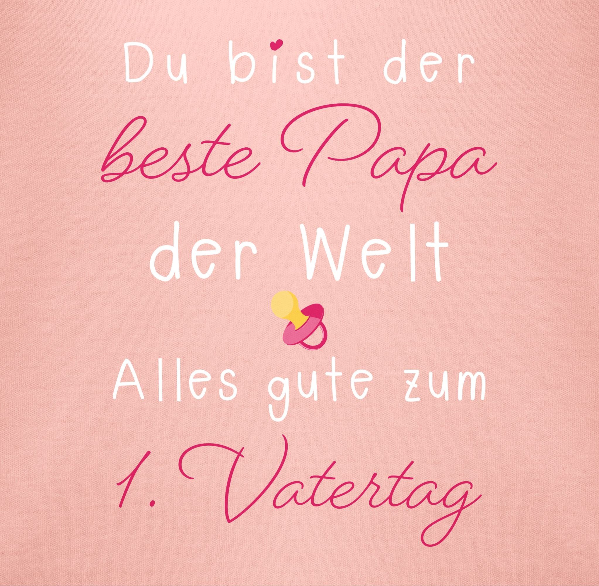 Shirtracer Shirtbody 1. Vatertag I Du bist der beste Papa der Welt Geschenk Vatertag Baby