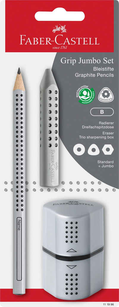 Faber-Castell Malstift Bleistift-Set Jumbo Grip, 3 Teile