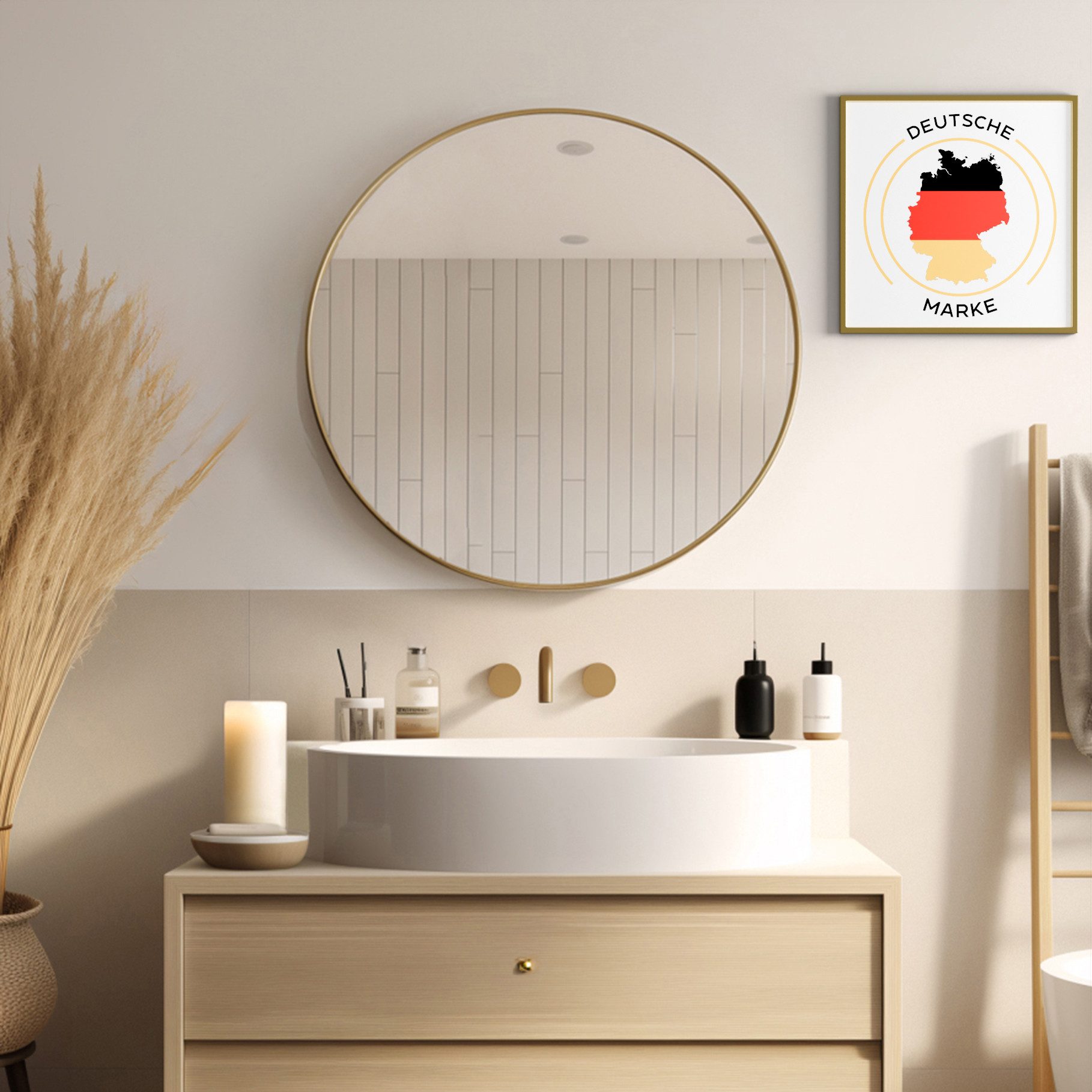 JOULISE Wandspiegel Design Wandspiegel Rund 50/60/70 günstig online kaufen