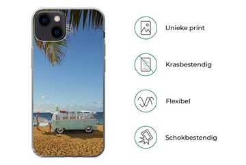 MuchoWow Handyhülle Strand - Bus - Surfen, Handyhülle Apple iPhone 13, Smartphone-Bumper, Print, Handy