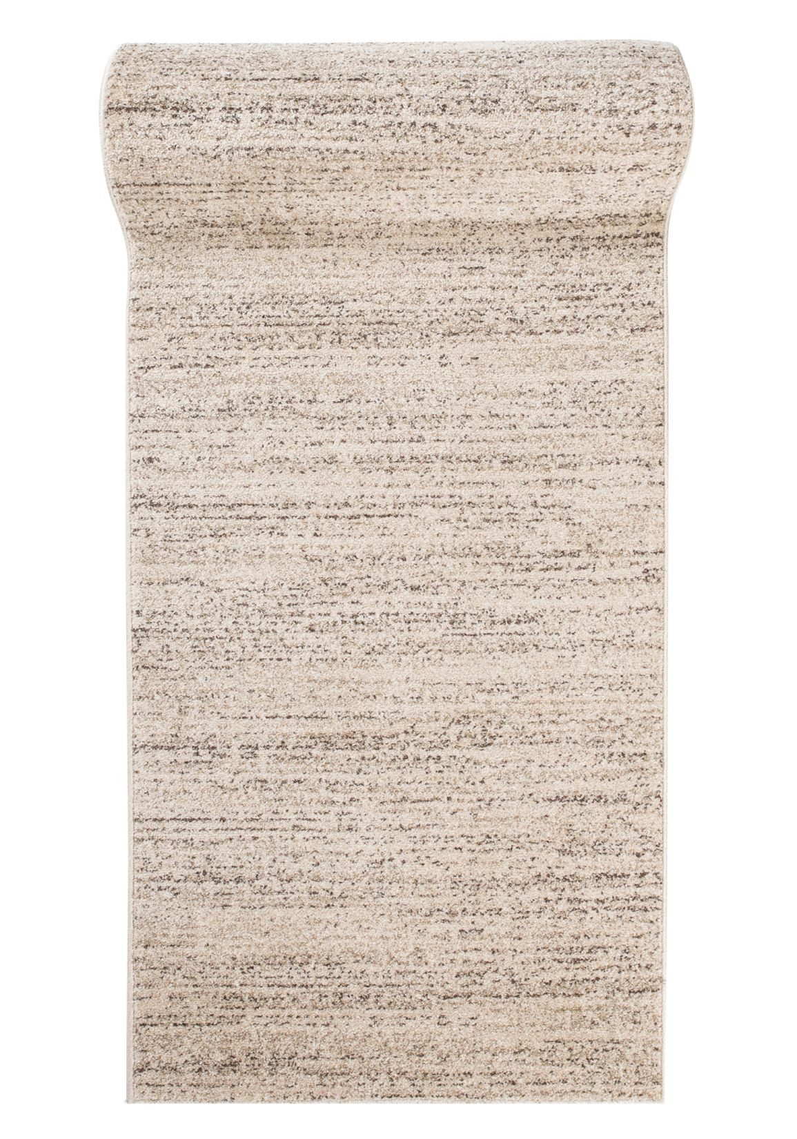 Mazovia Läufer Modern Einfarbig Beige Creme Flur, Schlafzimmer, Diele, Fußbodenheizung