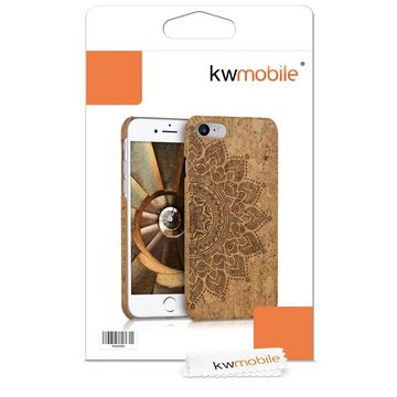 kwmobile Handyhülle Hülle für Apple iPhone SE / 8 / 7, Kork Handy Case - Cork Cover Schutzhülle - Aufgehende Sonne Design