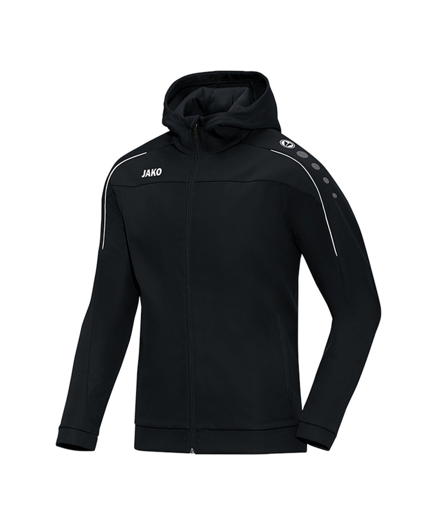 Damen Kapuzenjacke Jako Trainingsjacke Schwarz Classico