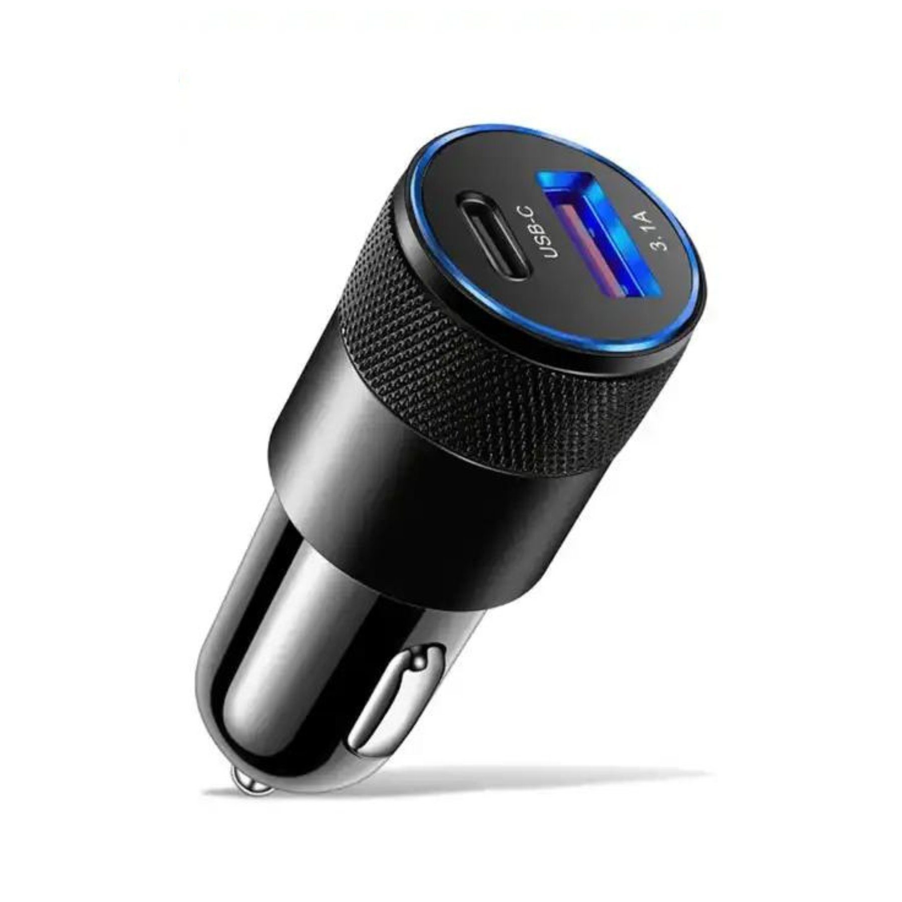 Alpha Electronics Auto Ladegerät USB Typ C 3.1 Smart Ladeadapter KFZ Zigarettenanzünder KFZ-Adapter CEE Stecker zu USB Typ A, USB Typ C, 2 USB Ladeanschlüsse