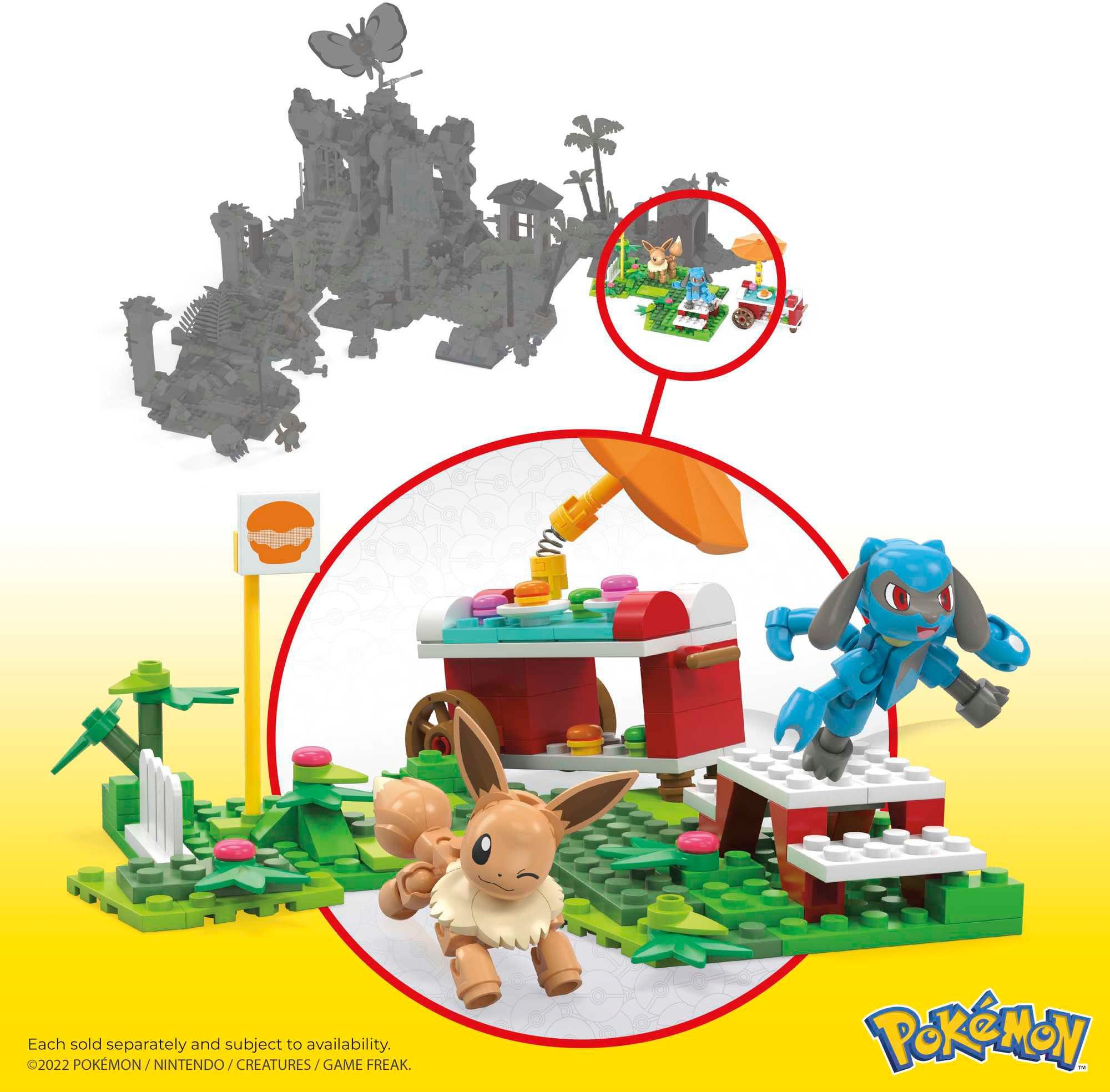 MEGA Konstruktions-Spielset Pokémon Picknick Bauset Abenteuer