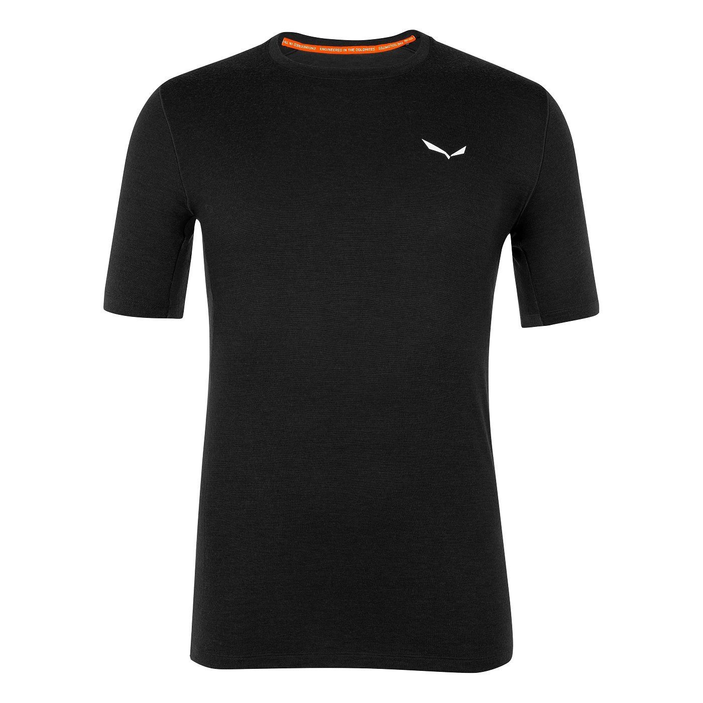 T-Shirt Funktionsunterwäsche Cristallo Warm (aus Merinowolle) schwarz Herren