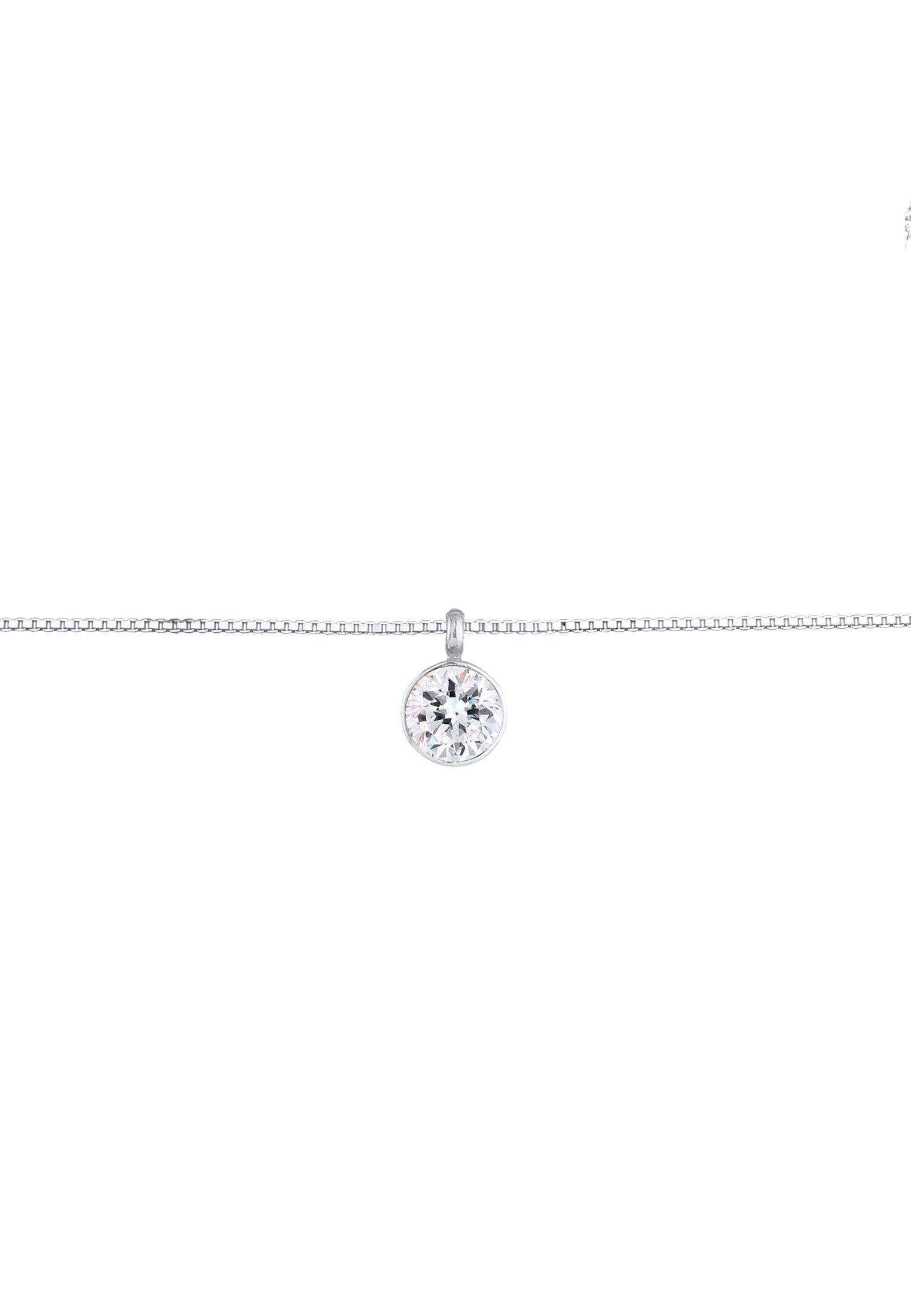 Elli Choker Solitär Venezianerkette 925 Silber, mit Kristallen von Swarovsk günstig online kaufen