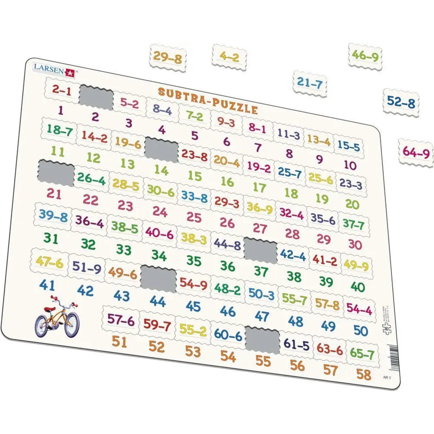 Media Verlag Puzzle Substraktion (Kinderpuzzle), 99 Puzzleteile