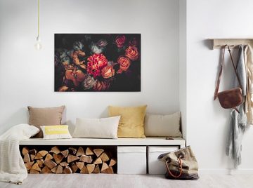 A.S. Création Leinwandbild Romantic Flower, Blumen (1 St), Romantische Blumen, Rosen Keilrahmen Bild