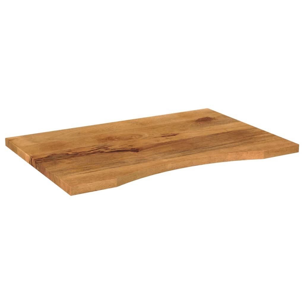 vidaXL Tischplatte Schreibtischplatte mit Aussparung 100x50x2,5cm Massivholz