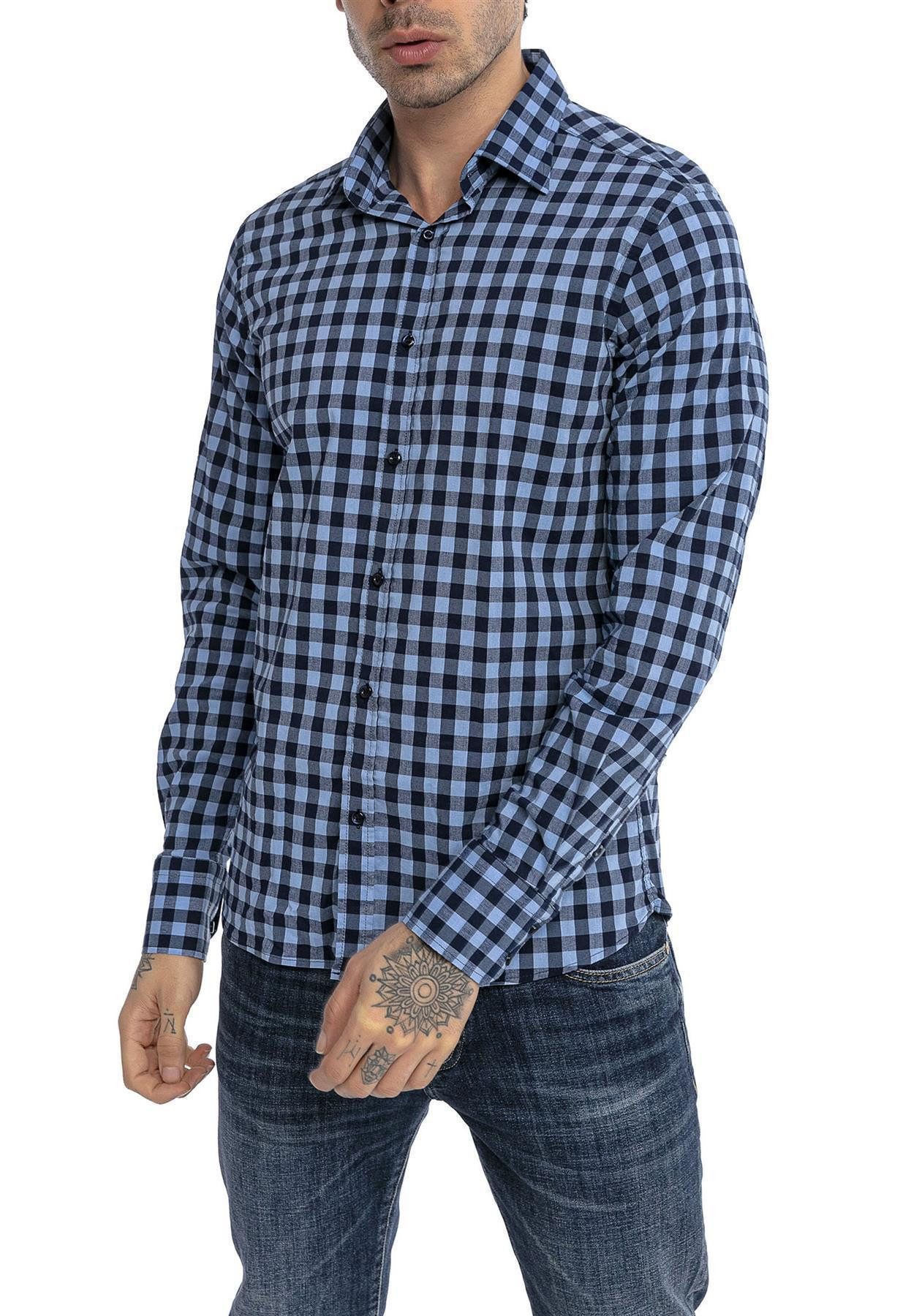 RedBridge Karohemd Casual Plaid Modern Fit günstig online kaufen