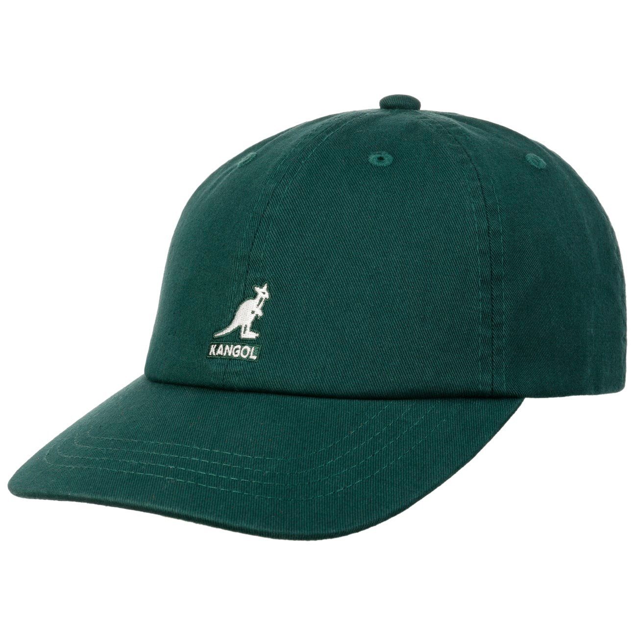 Kangol Baseball Cap (1-St) Baseballcap Metallschnalle dunkelgrün