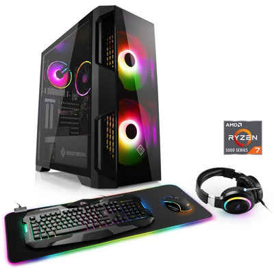 CSL RGB Edition V28718 Gaming-PC (AMD Ryzen 7 5700G, AMD Radeon™ Graphics, 16 GB RAM, 1000 GB SSD, Luftkühlung)