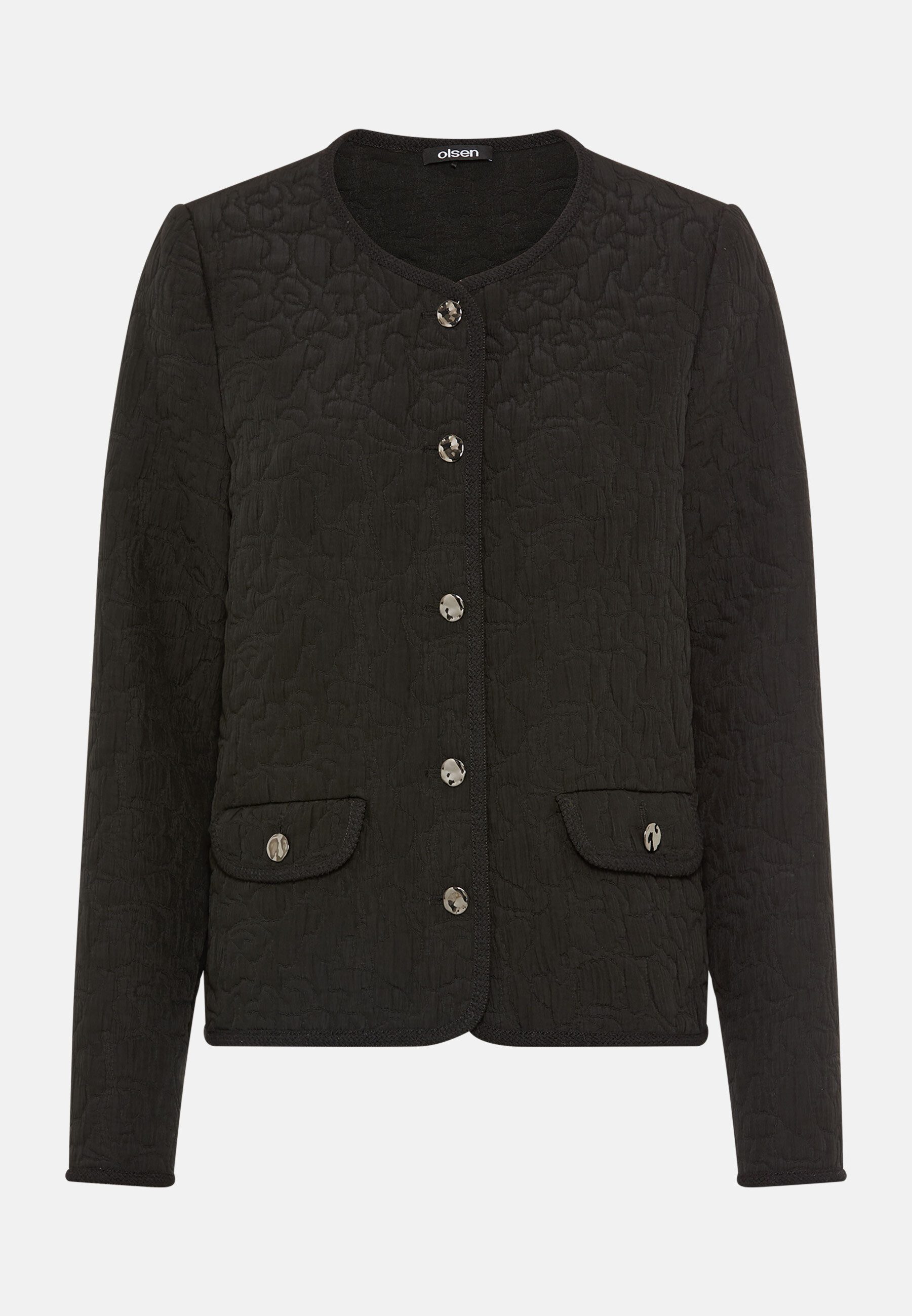 Olsen Kurzblazer Jacke mit Pattentaschen