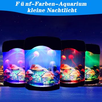 Welikera LED Schreibtischlampe Jellyfish Light, USB Buntes Nachtlicht Geschenk für das Schlafzimmer