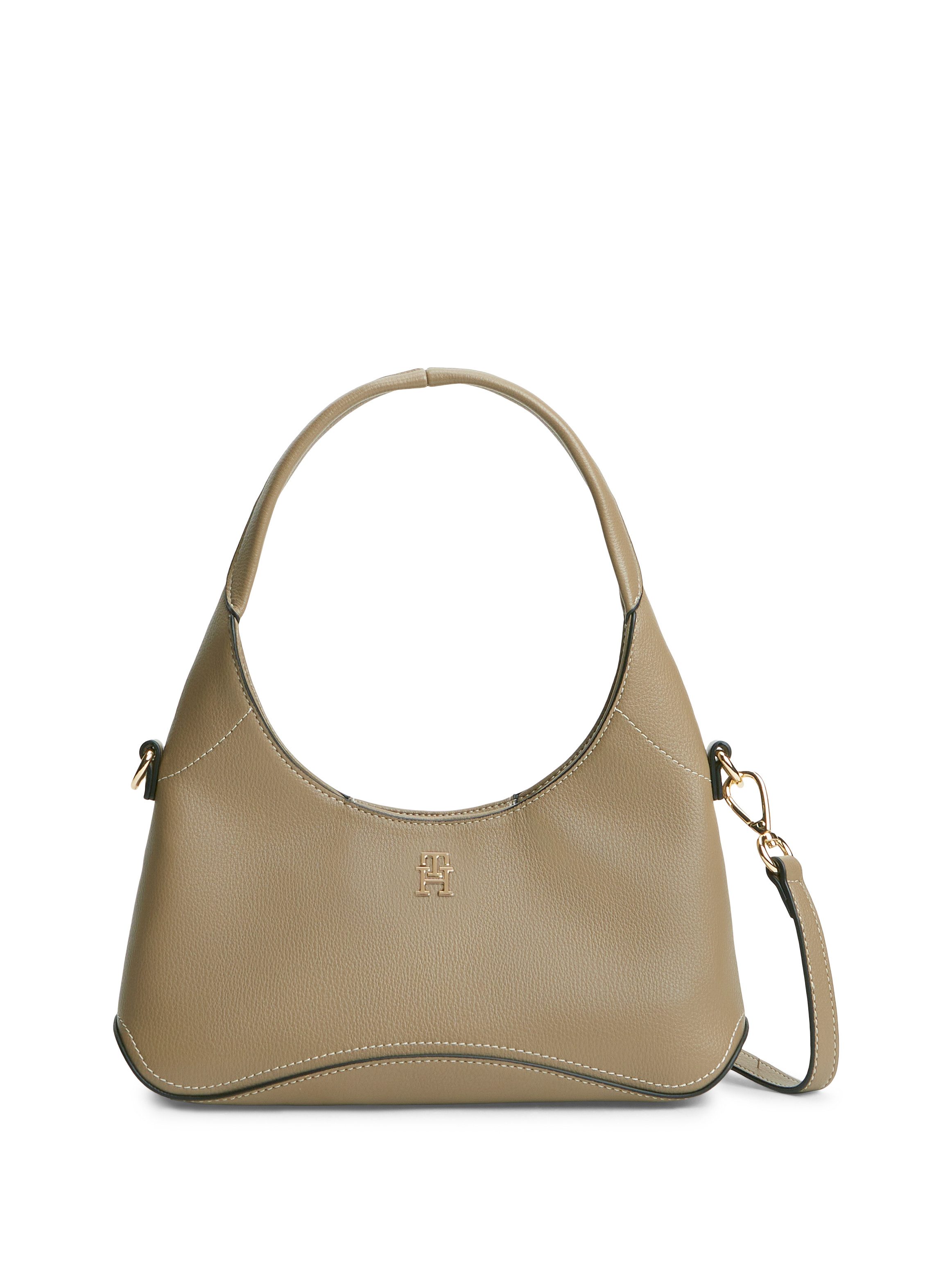 Tommy Hilfiger Hobo TH EVERYDAY MINI HOBO, Damen Minibag, Umhängetasche mit TH-Schmuckelement