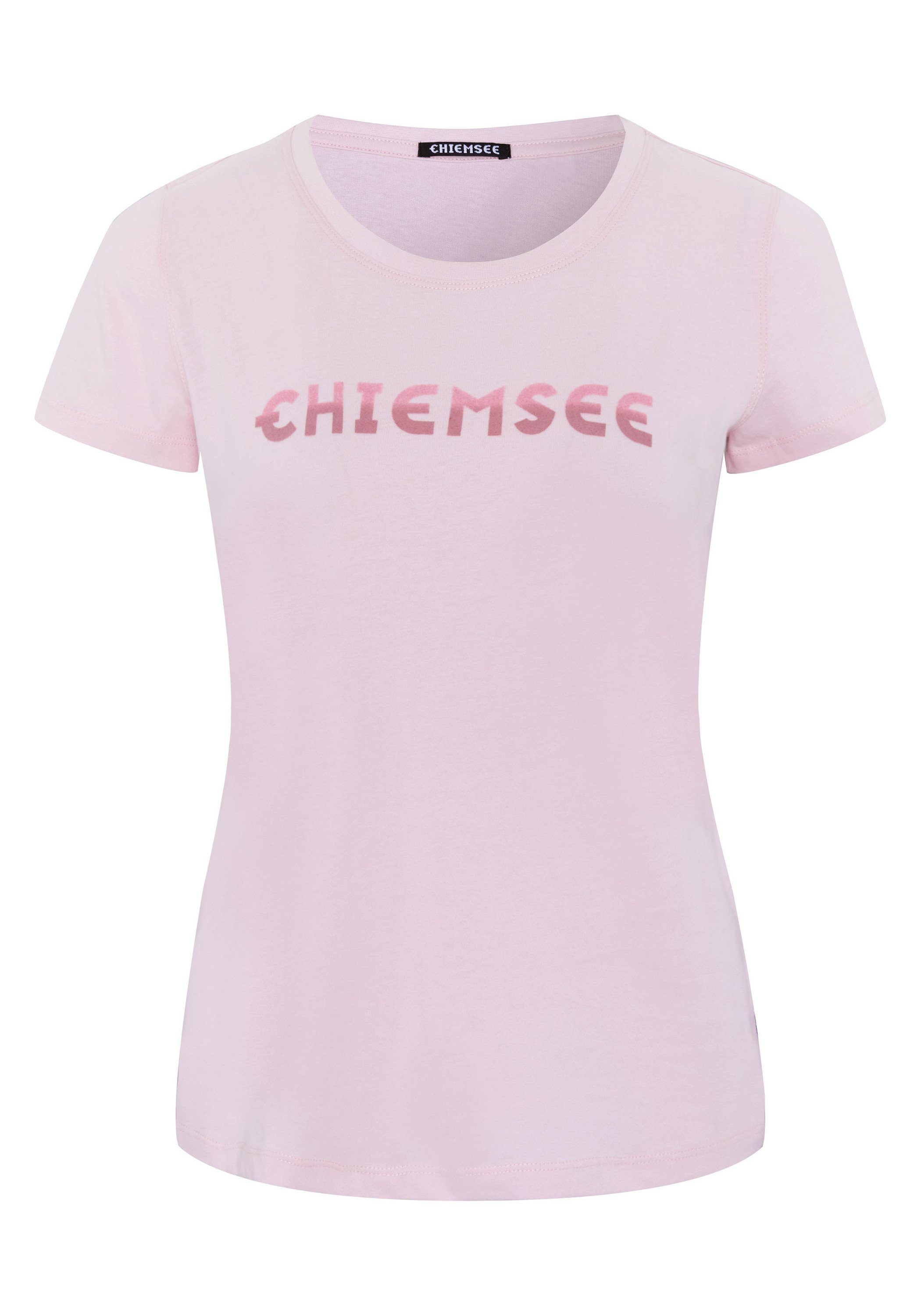 Chiemsee Print-Shirt T-Shirt mit in Logo Lady Pink Farbverlauf-Optik 1