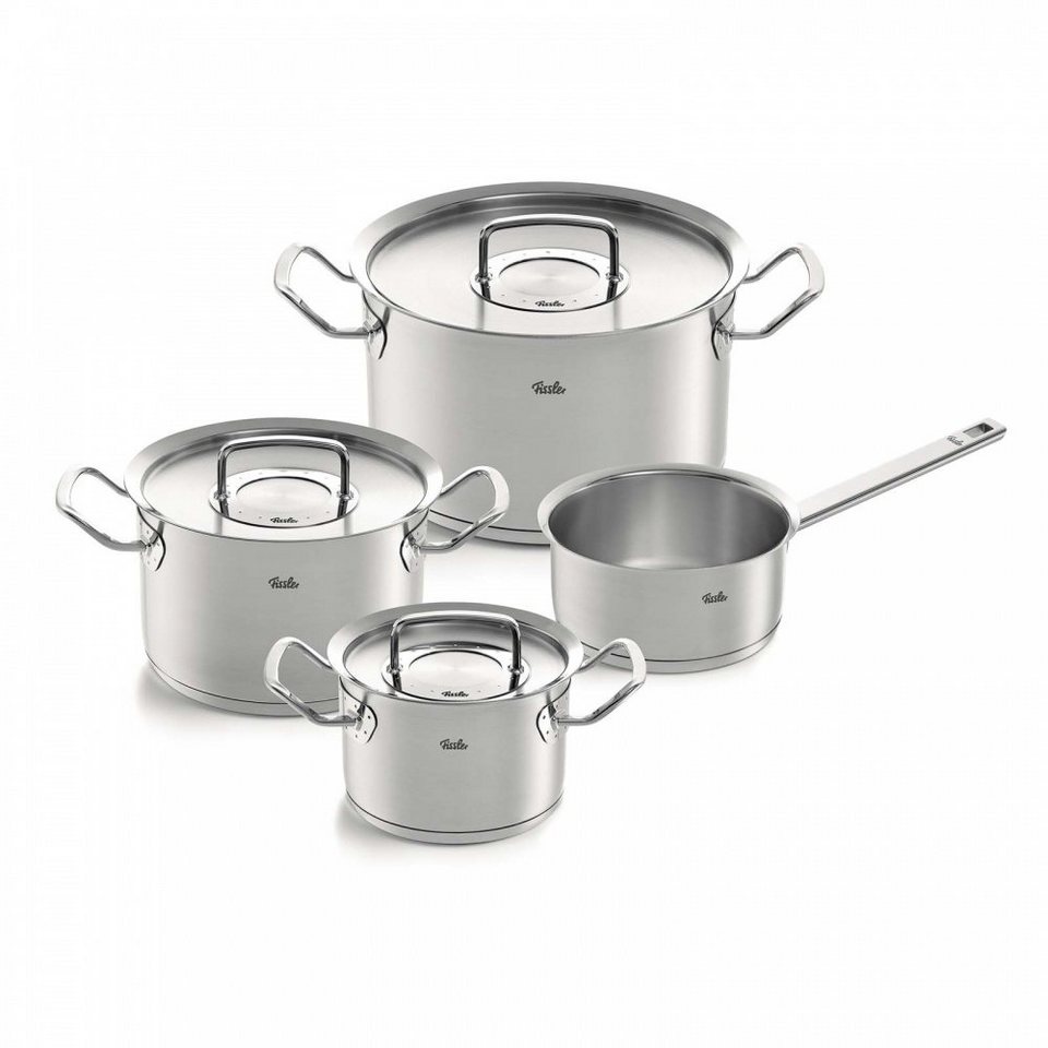 Fissler Topf-Set original-profi collection II Set 4-tlg., Edelstahl 18/10 ( Set, 4-tlg), Made in Germany, Material: Edelstahl