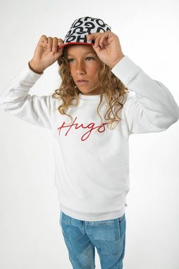 HUGO Fischerhut HUGO Kids Hut schwarz weiß mit Allover Logo