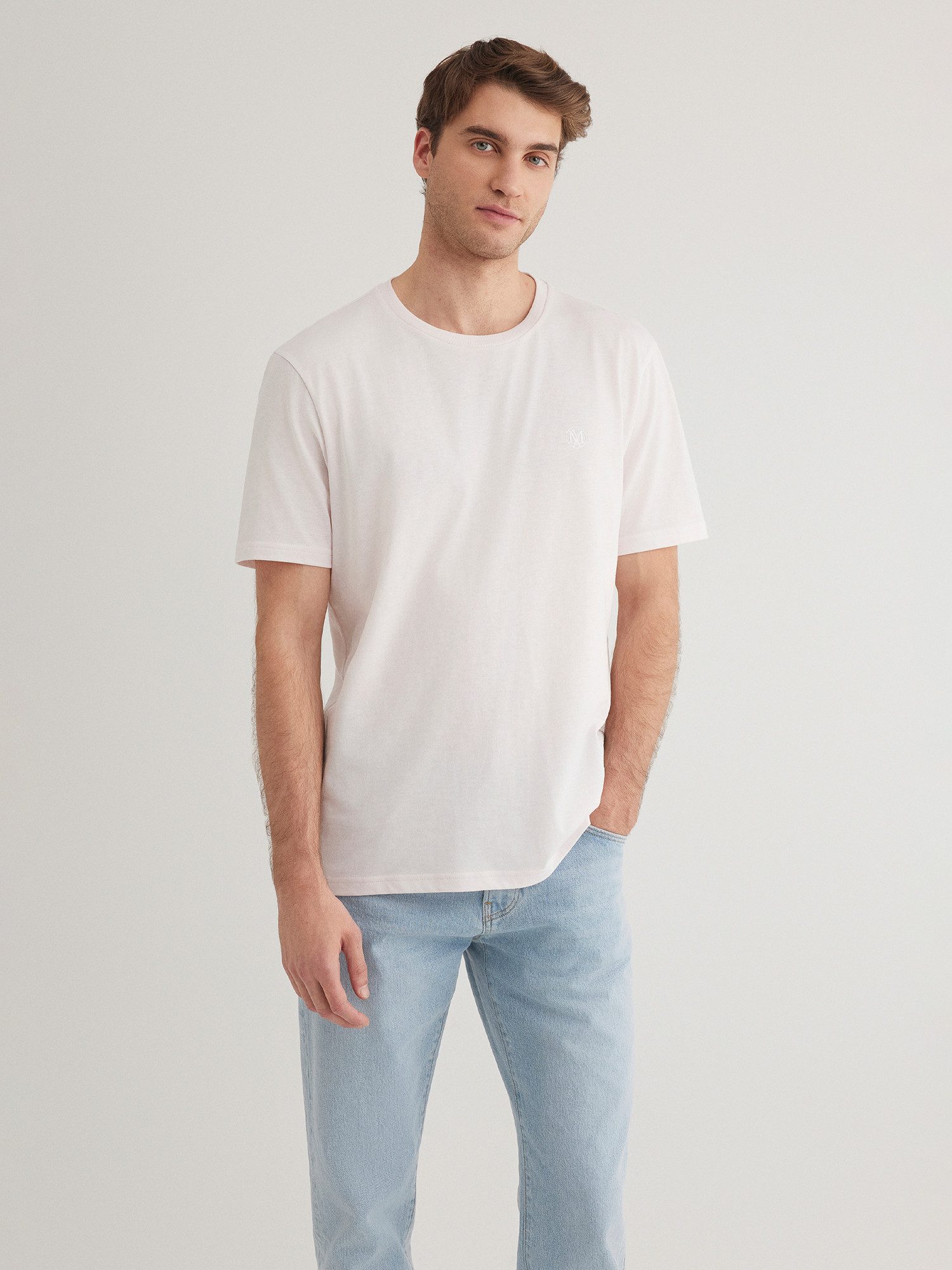 Mavi T-Shirt 2er-SET Kurzarm mit Rundhalsausschnitt und Logo für (2-tlg) 2er-SET CREW NECK TEE