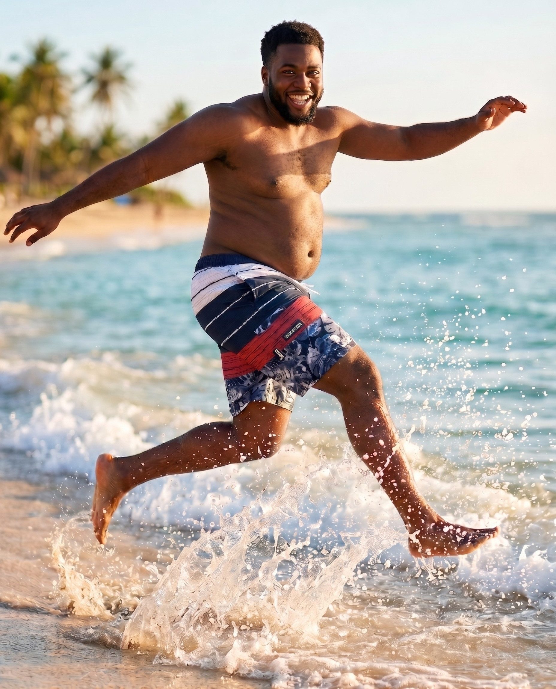 Luvanni Badeshorts Badehose Herren in großen Größen Übergrößen Plus Size Größe Schnelltrocknend Boardshorts Schwimmhose Männer Shorts Hose