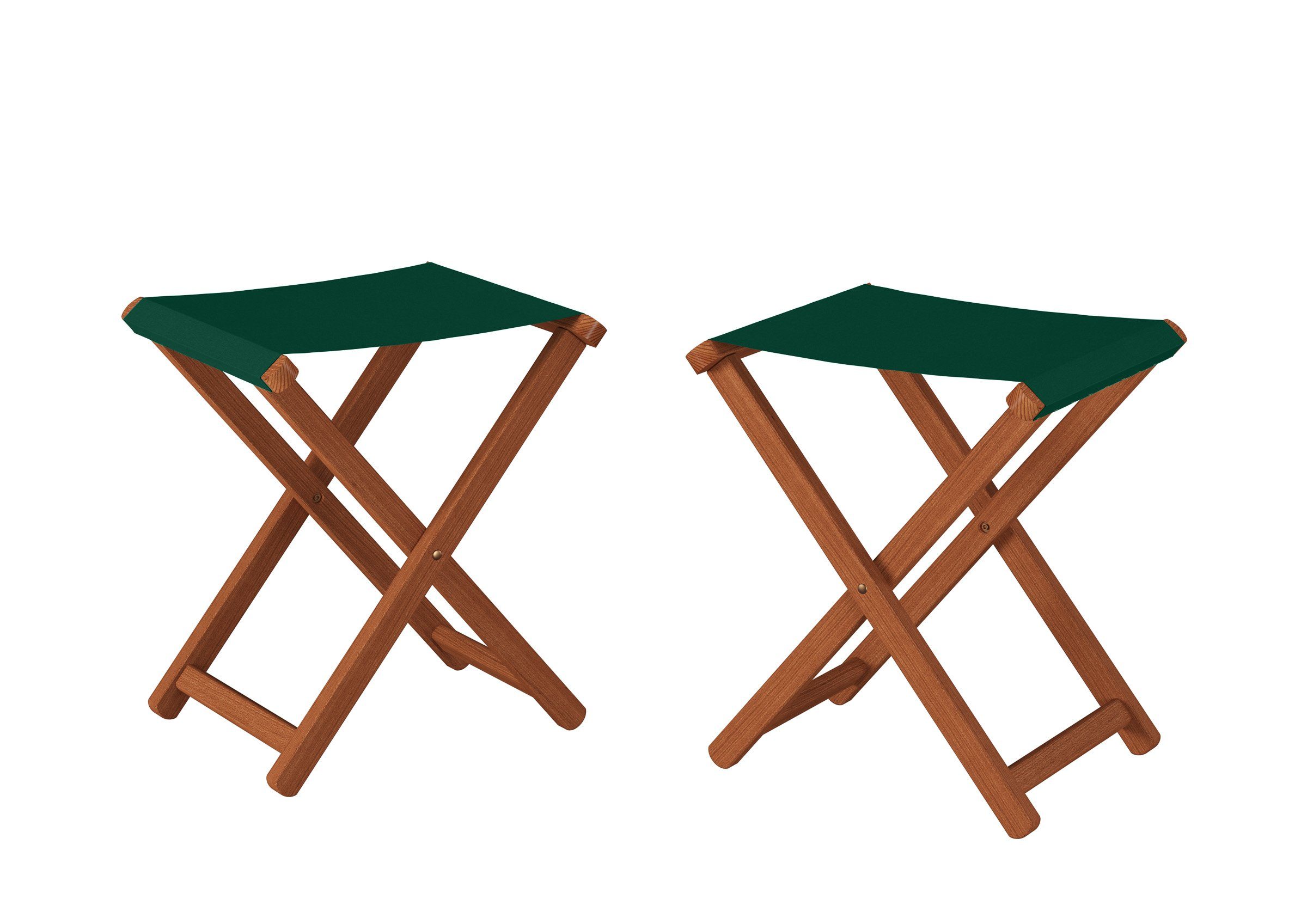 ERST-HOLZ Gartenliege Gartenhocker Klappbar X-Stuhl Dunkel günstig online kaufen